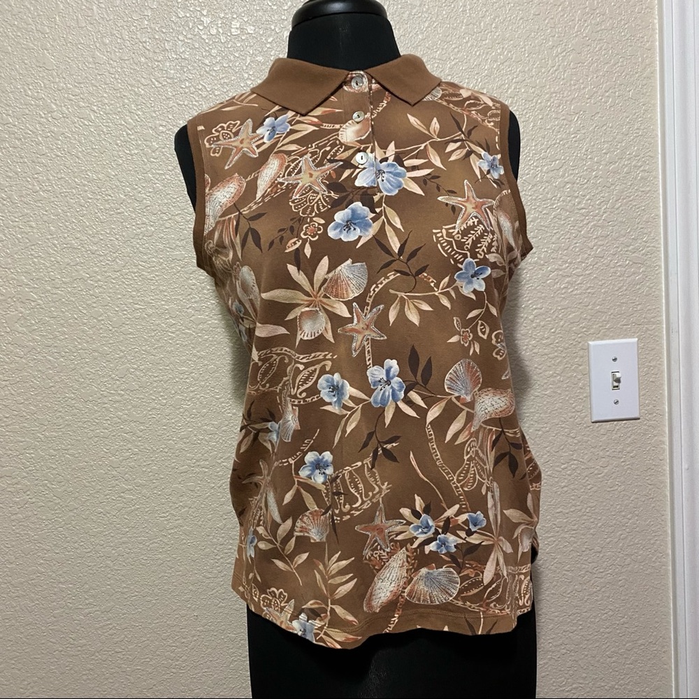 Vintage Tropical Havana Jack's Cafe Sleeveless Shirt Y2K